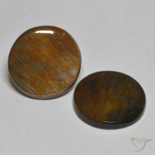 Pedras preciosas de Pietersite Multicolorido natural de 4.27 ct, Redondo, Opaco