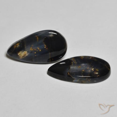 Pedras preciosas de Pietersite Multicolorido natural de 7.21 ct, Formato de pêra, Opaco