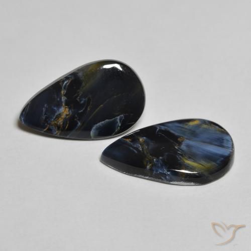 Pedras preciosas de Pietersite Multicolorido natural de 6.58 ct, Formato de pêra, Opaco