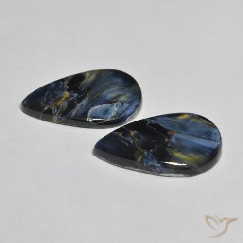 Pedras preciosas de Pietersite Multicolorido natural de 6.58 ct, Formato de pêra, Opaco