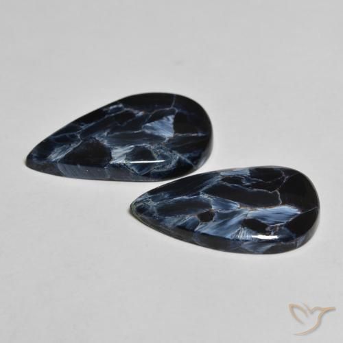 Pedras preciosas de Pietersite Multicolorido natural de 9.55 ct, Formato de pêra, Opaco