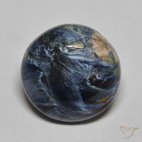 6.82ct Natural Multicolorido Pietersite, Redondo, Opaco