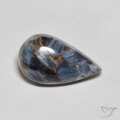 Pietersite Multicolorido Natural 3.22ct, Formato de pêra, Opaco