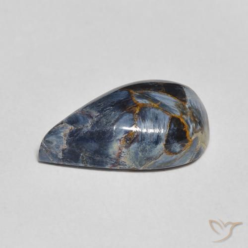 Pietersite Multicolorido Natural 3.22ct, Formato de pêra, Opaco