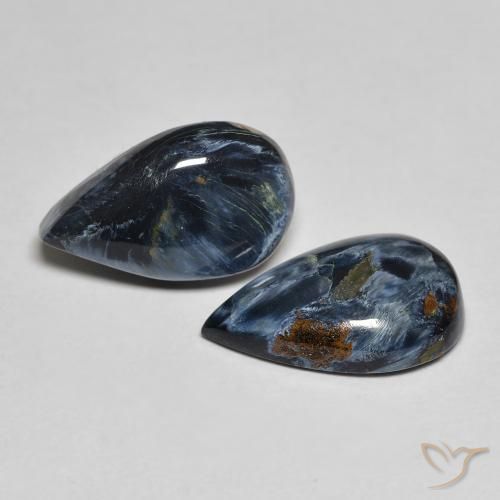 Pedras preciosas de Pietersite Multicolorido natural de 4.67 ct, Formato de pêra, Opaco