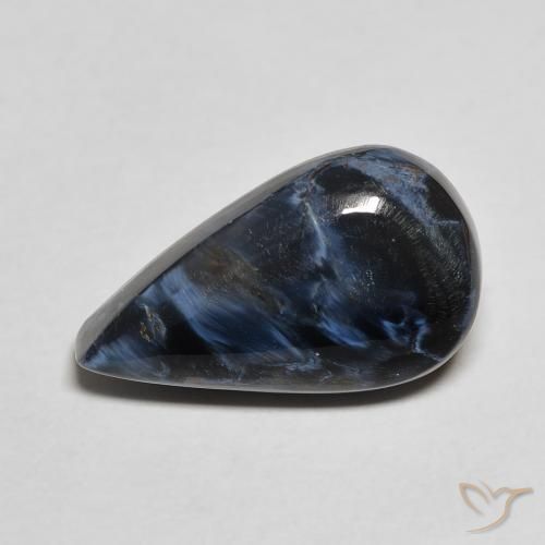 4.48ct Natural Multicolorido Pietersite, Formato de pêra, Opaco