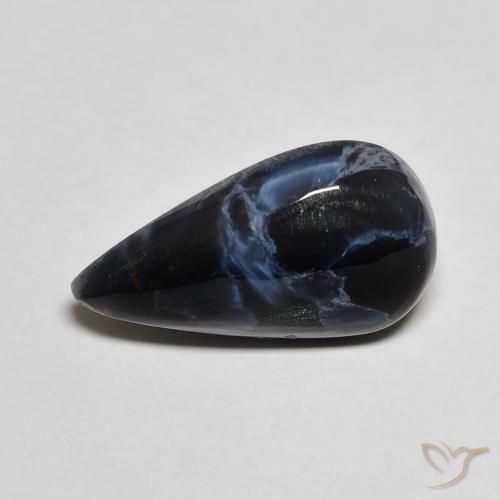 3.63ct Natural Multicolorido Pietersite, Formato de pêra, Opaco