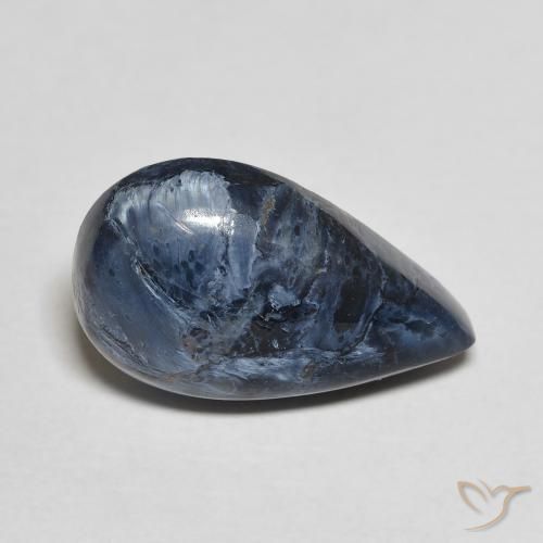 4.66ct Natural Multicolorido Pietersite, Formato de pêra, Opaco