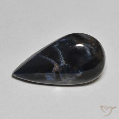 5.02ct Natural Multicolorido Pietersite, Formato de pêra, Opaco