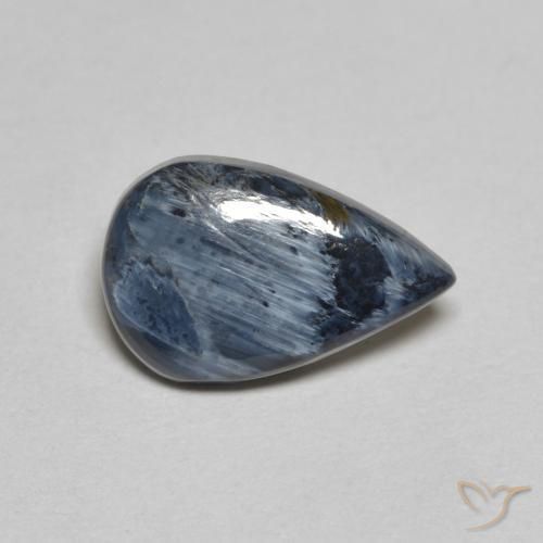 1.58ct Natural Multicolorido Pietersite, Formato de pêra, Opaco