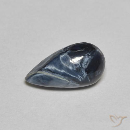 0.95ct Natural Multicolorido Pietersite, Formato de pêra, Opaco