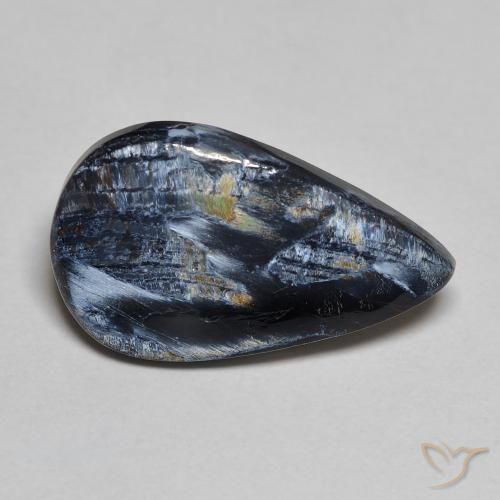 4.73ct Natural Multicolorido Pietersite, Formato de pêra, Opaco