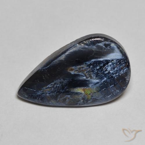 Pietersite Multicolorido Natural 4.73ct, Formato de pêra, Opaco