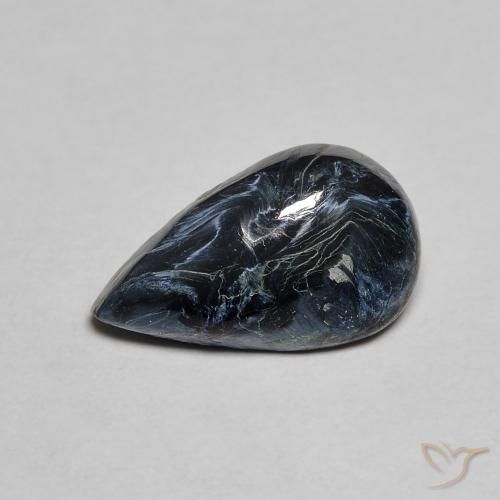 2.17ct Natural Multicolorido Pietersite, Formato de pêra, Opaco