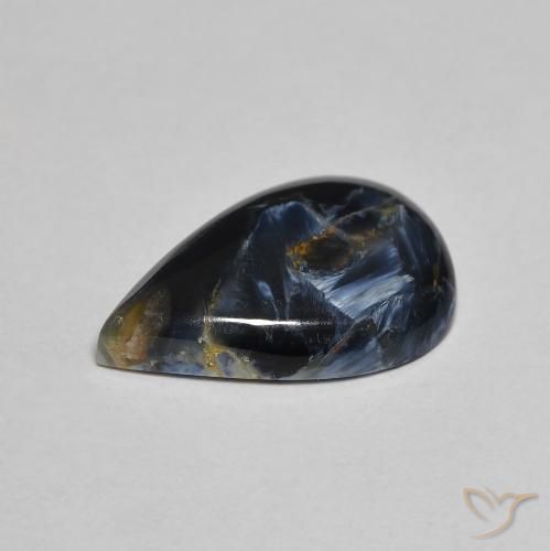 Pietersite Multicolorido Natural 2.85ct, Formato de pêra, Opaco