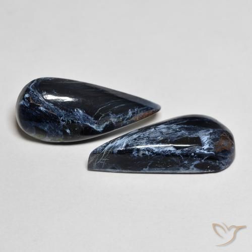 Pedras preciosas de Pietersite Multicolorido natural de 9.90 ct, Formato de pêra, Opaco