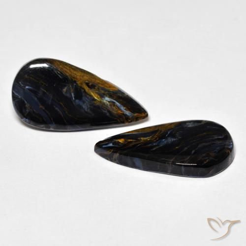 Pedras preciosas de Pietersite Multicolorido natural de 8.53 ct, Formato de pêra, Opaco