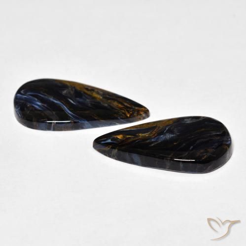 Pedras preciosas de Pietersite Multicolorido natural de 8.53 ct, Formato de pêra, Opaco