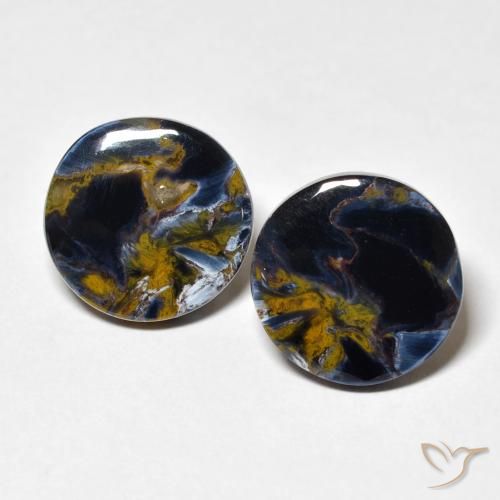 9.29ctw Natural Multicolorido Pietersite, Redondo, Opaco