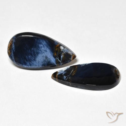 Pedras preciosas de Pietersite Multicolorido natural de 8.46 ct, Formato de pêra, Opaco