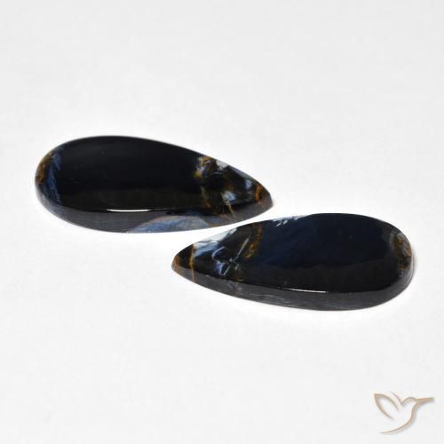 Pedras preciosas de Pietersite Multicolorido natural de 8.46 ct, Formato de pêra, Opaco