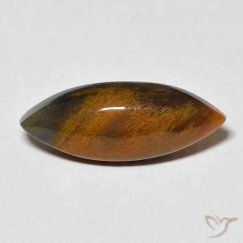 4.81ct Natural Marrom Caramelo Pietersite, Marquesa, Opaco