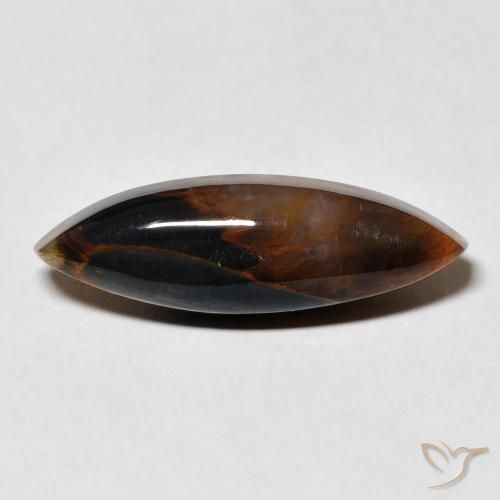 5.90ct Natural Multicolorido Pietersite, Marquesa, Opaco
