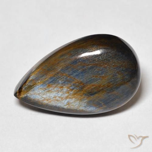 10.50ct Natural Multicolorido Pietersite, Formato de pêra, Opaco