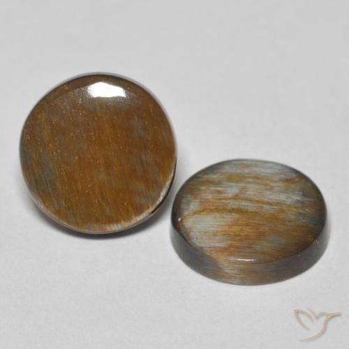 Pedras preciosas de Pietersite Multicolorido natural de 5.03 ct, Redondo, Opaco