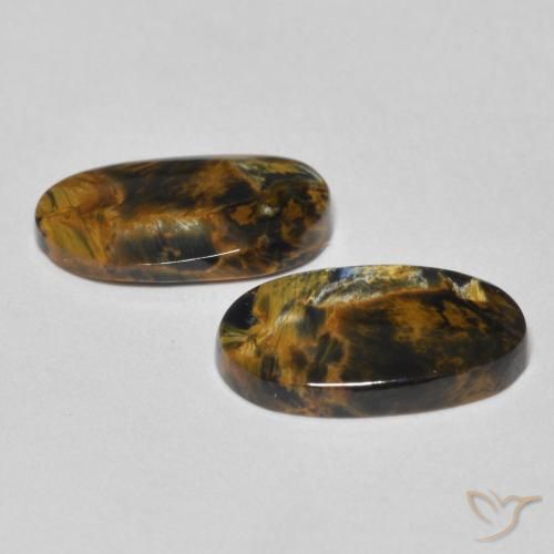 Pedras preciosas de Pietersite Multicolorido natural de 4.37 ct, oval, Opaco