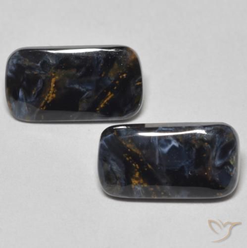 3.73ctw Natural Multicolorido Pietersite, baguete, Opaco