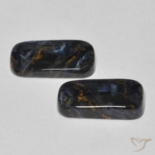 Pedras preciosas de Pietersite Multicolorido natural de 3.73 ct, baguete, Opaco