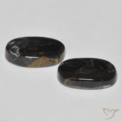 Pedras preciosas de Pietersite Multicolorido natural de 5.53 ct, oval, Opaco