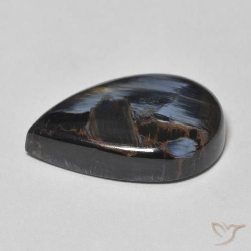 Pietersite Multicolorido Natural 10.69ct, Formato de pêra, Opaco