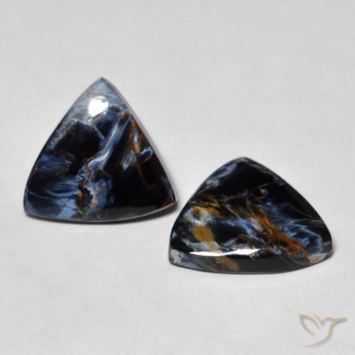 Pedras preciosas de Pietersite Multicolorido natural de 7.16 ct, Trilhão, Opaco