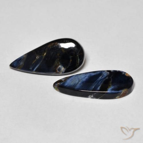 Pedras preciosas de Pietersite Multicolorido natural de 5.51 ct, Formato de pêra, Opaco