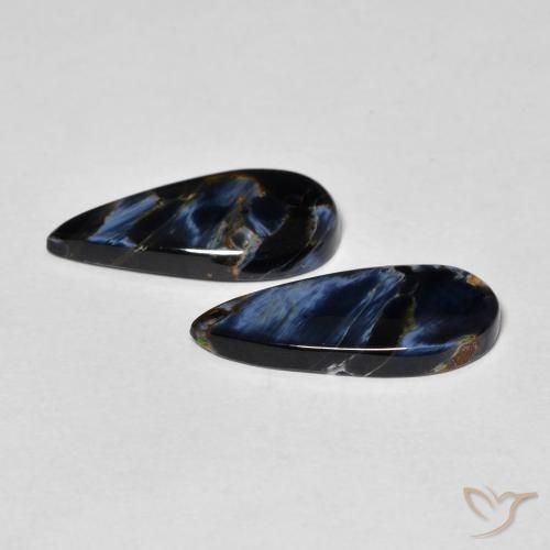 Pedras preciosas de Pietersite Multicolorido natural de 5.51 ct, Formato de pêra, Opaco
