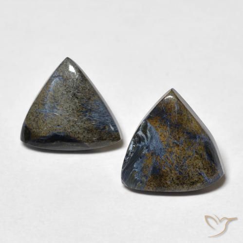3.35ctw Natural Multicolorido Pietersite, Trilhão, Opaco
