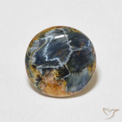 1.40ct Natural Multicolorido Pietersite, Redondo, Opaco