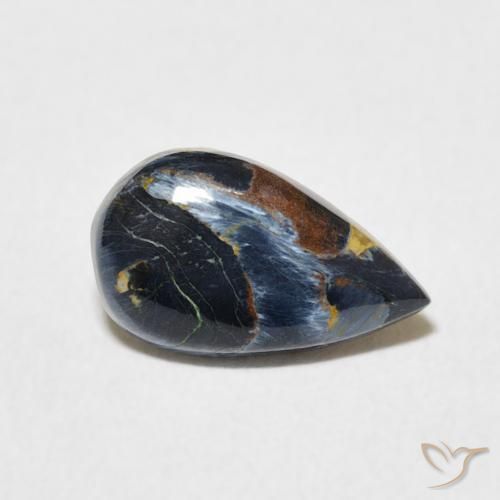 Pietersite Multicolorido Natural 1.32ct, Formato de pêra, Opaco