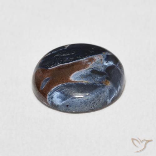 Pietersite Multicolorido Natural 1.67ct, Redondo, Opaco