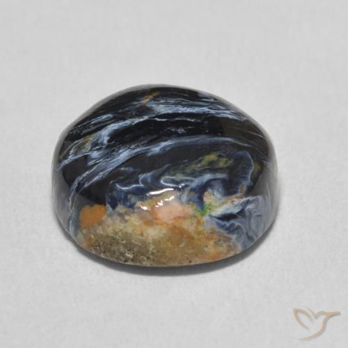 Pietersite Multicolorido Natural 6.13ct, Redondo, Opaco