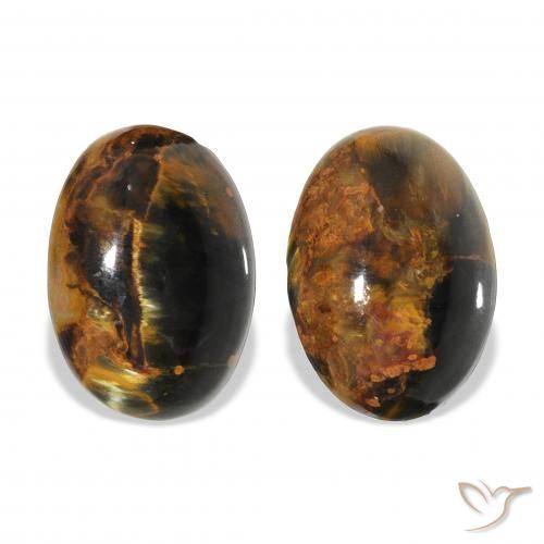 8.92ctw Natural Multicolorido Pietersite, oval, Opaco