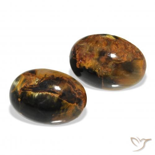 Pedras preciosas de Pietersite Multicolorido natural de 8.92 ct, oval, Opaco