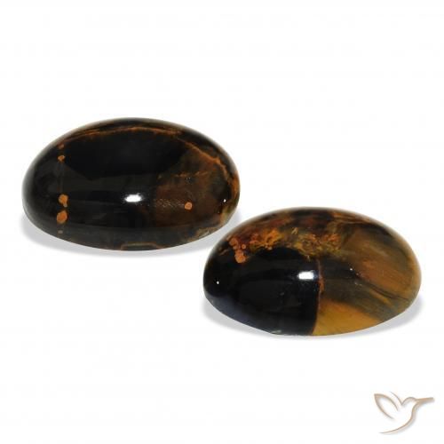 Pedras preciosas de Pietersite Multicolorido natural de 8.92 ct, oval, Opaco