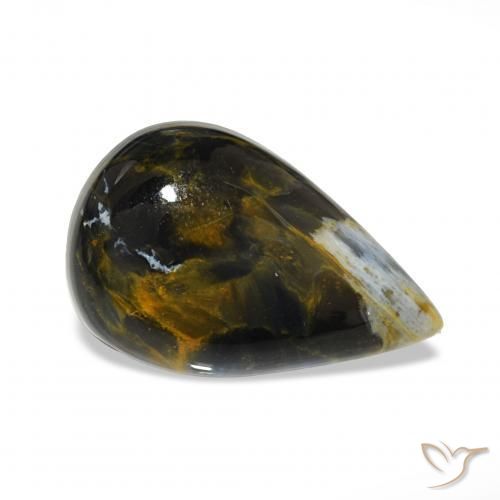 Pietersite Multicolorido Natural 7.46ct, Formato de pêra, Opaco