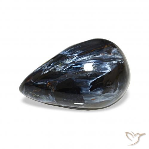 5.13ct Multicolorido Pietersite, Formato de pêra, Opaco