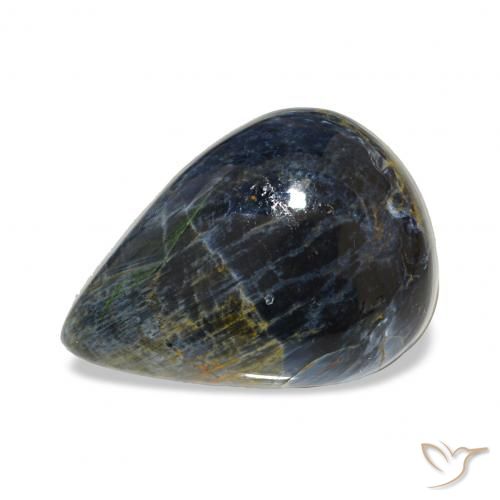6.23ct Multicolorido Pietersite, Formato de pêra, Opaco