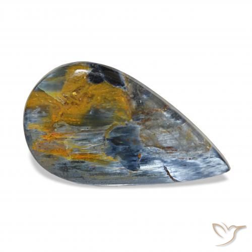 Pietersite Multicolorido Natural 8.18ct, Formato de pêra, Opaco