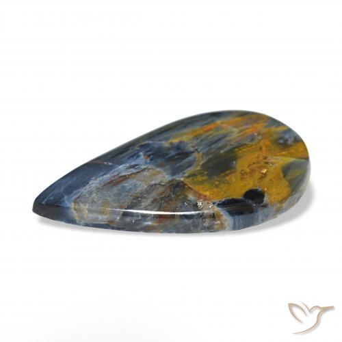 Pietersite Multicolorido Natural 8.18ct, Formato de pêra, Opaco